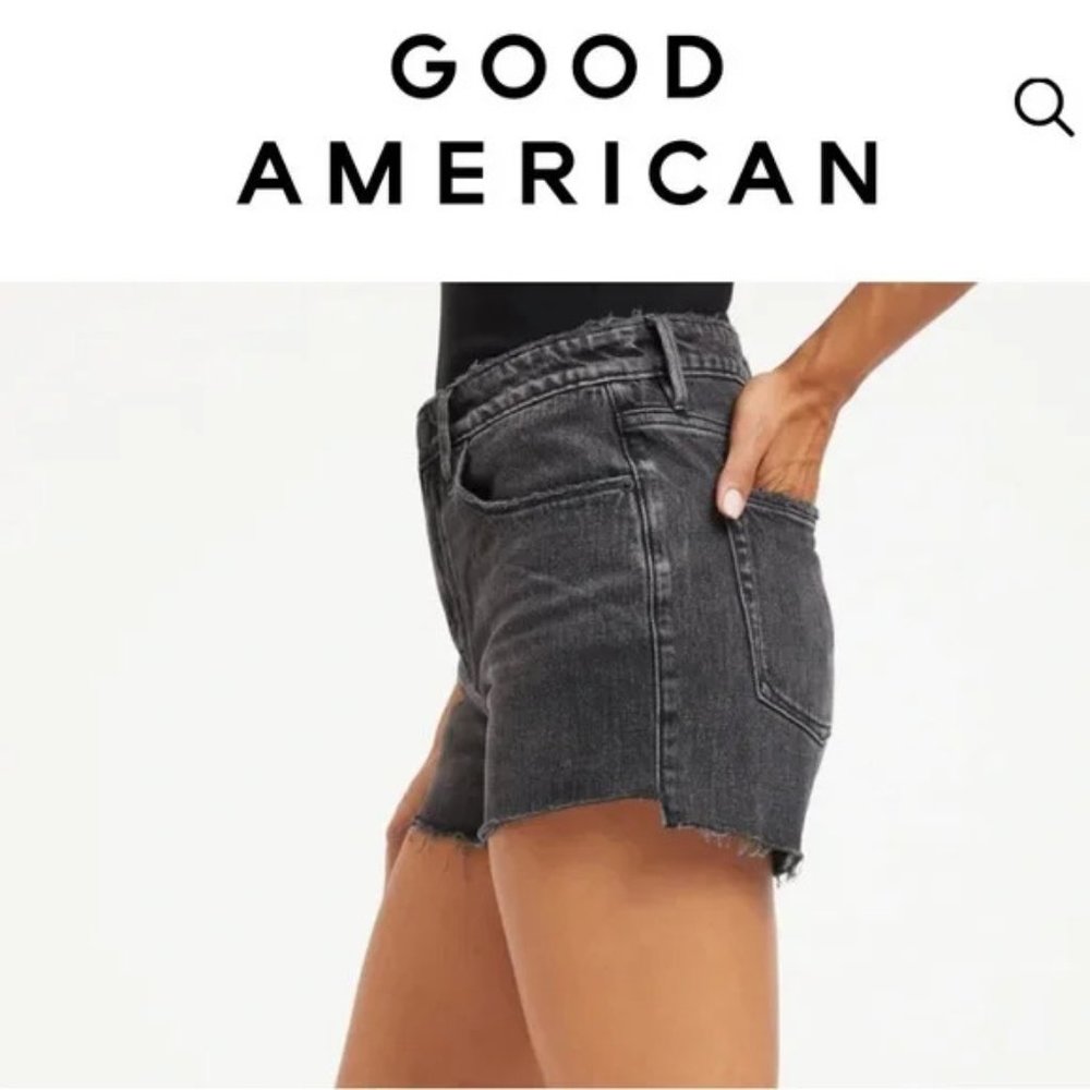 Good American GOOD '90S SHORT black size 10/30 NWT